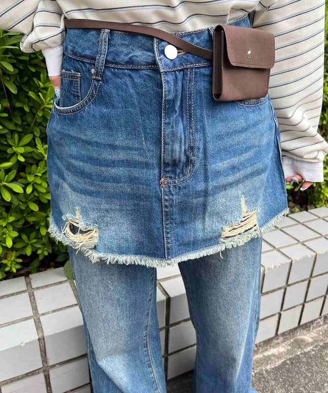 デニム モデル：160㎝ F着用