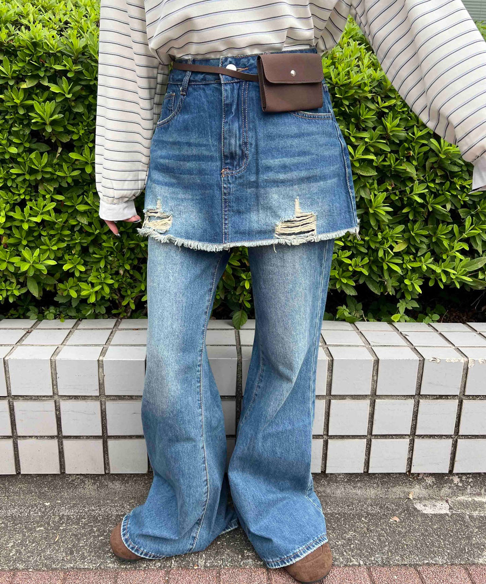 デニム モデル：160㎝ F着用