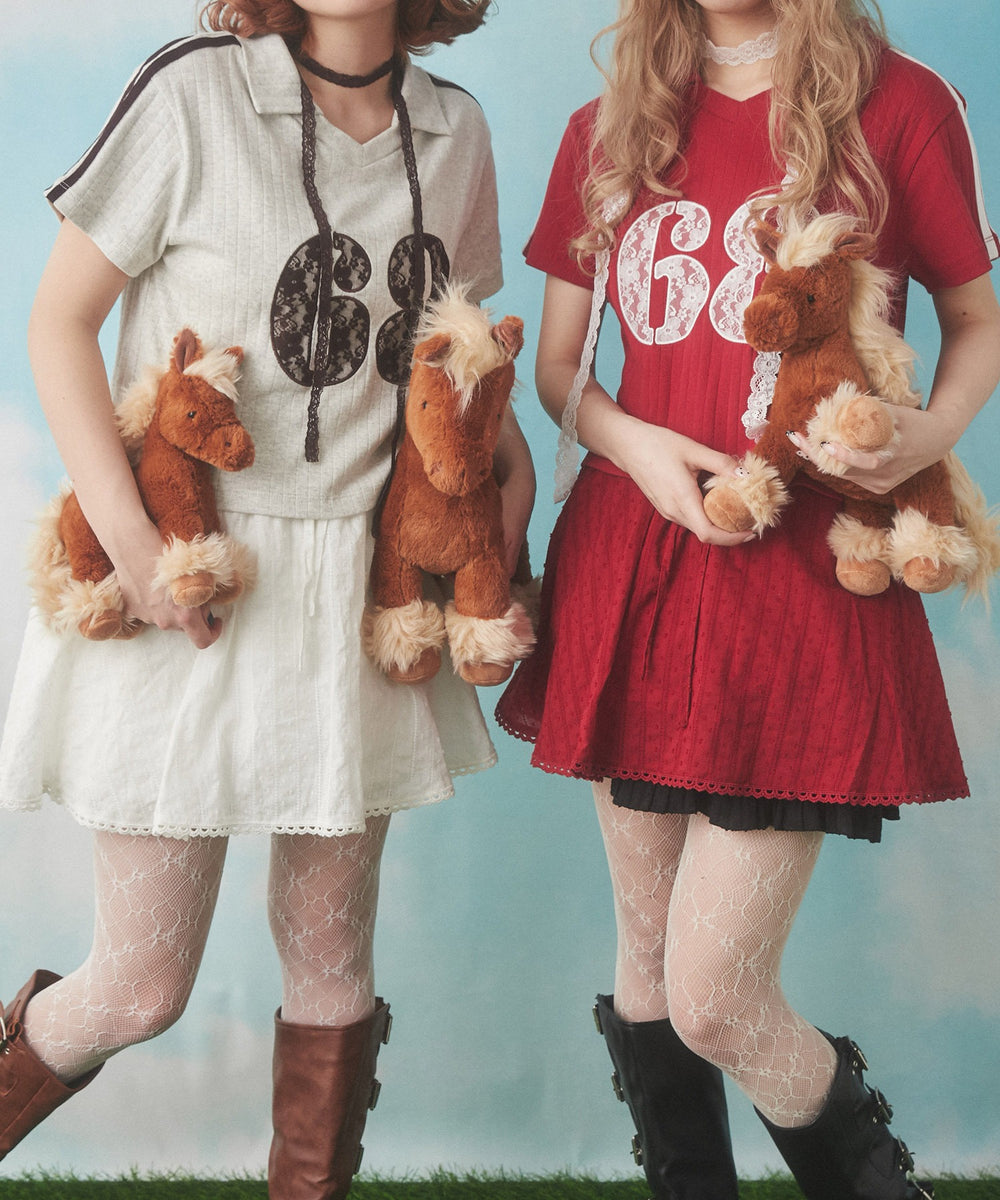 レースワッペンラインTシャツ