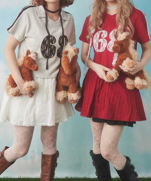 レースワッペンラインTシャツ