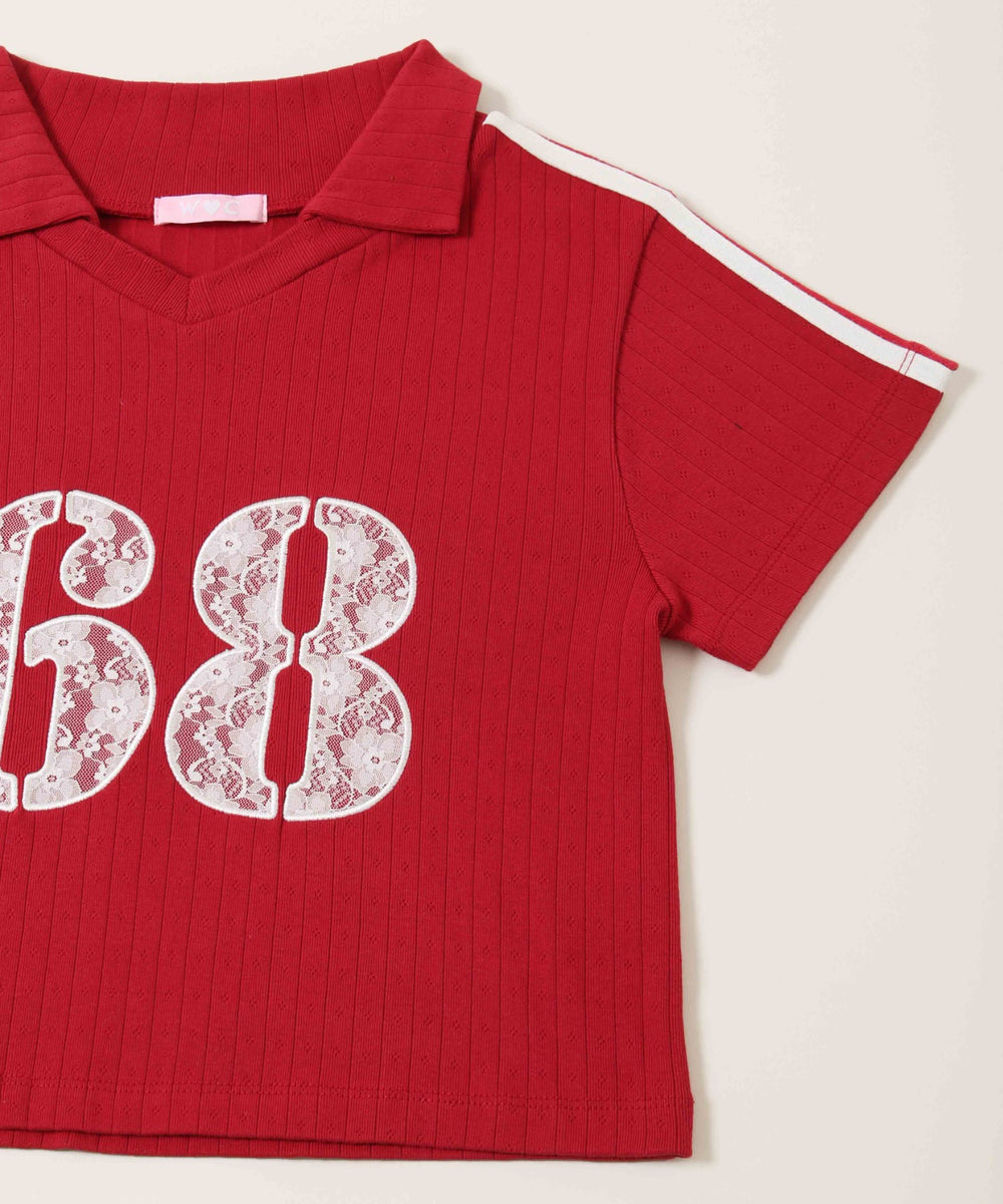 レースワッペンラインTシャツ