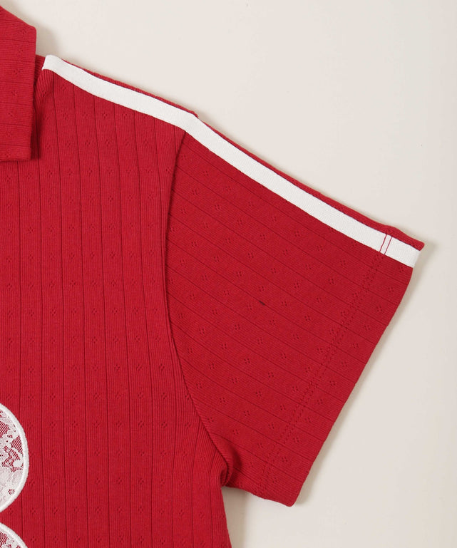 レースワッペンラインTシャツ