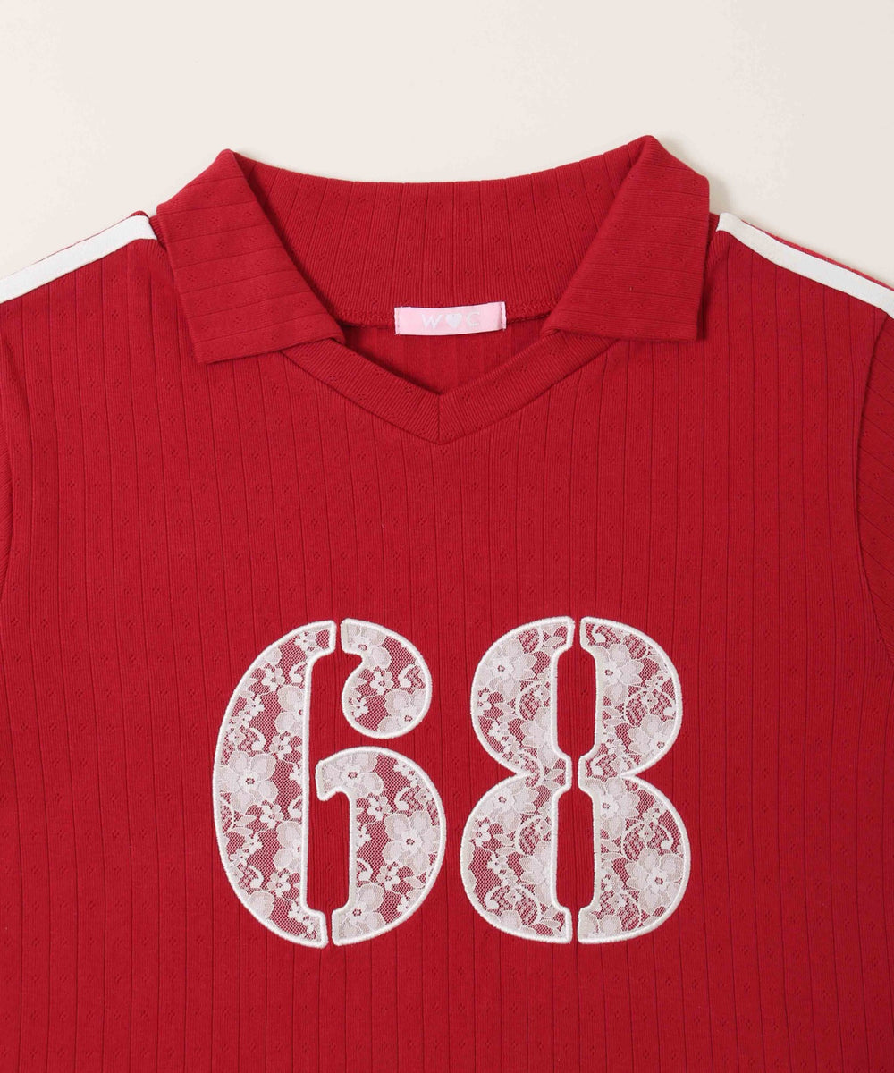 レースワッペンラインTシャツ