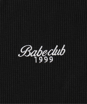 襟付きリボンワッフルTシャツ