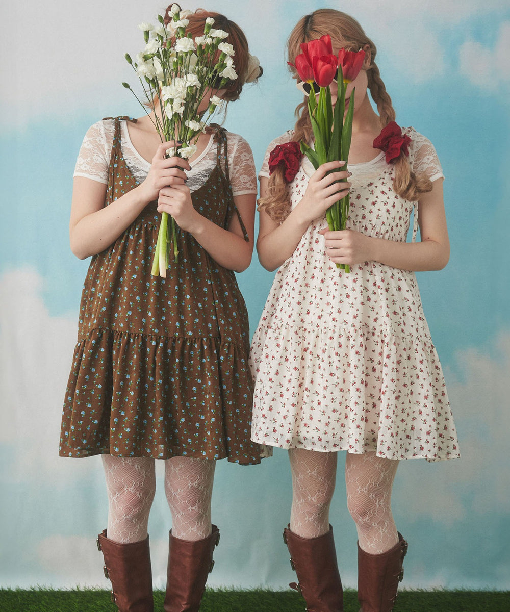 リトルフラワーキャミミニワンピース