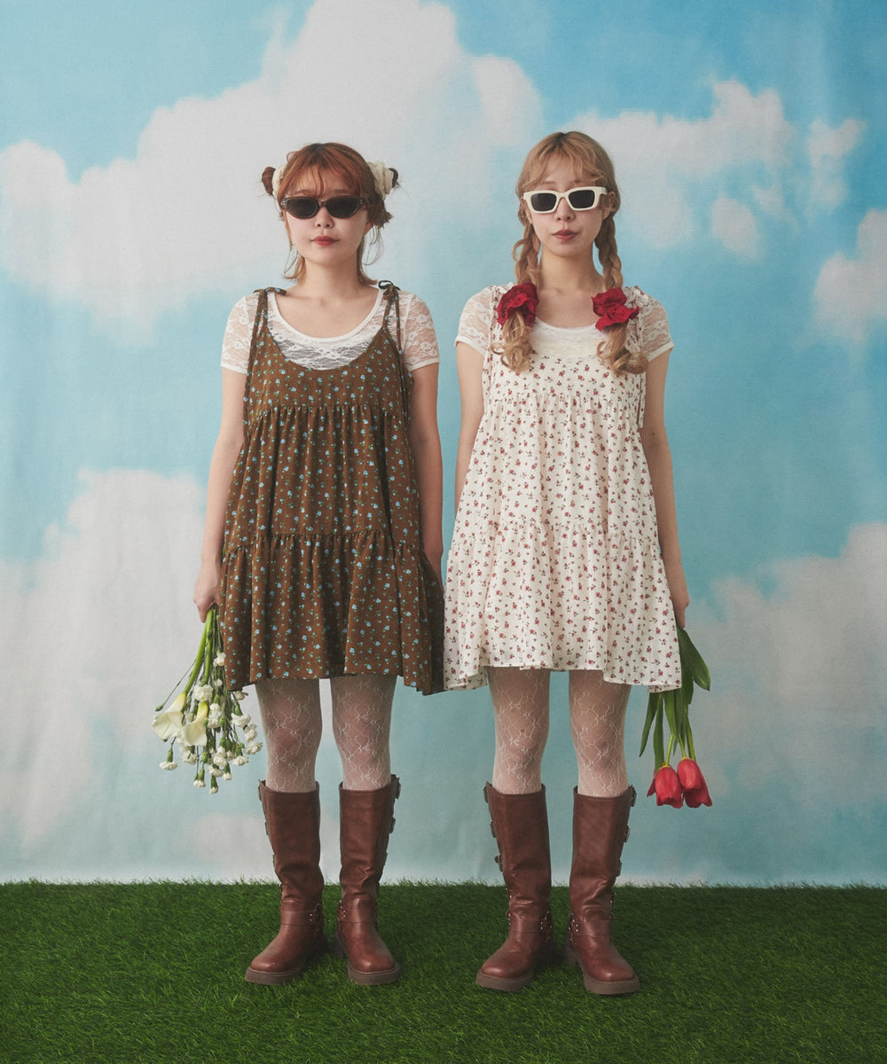 リトルフラワーキャミミニワンピース