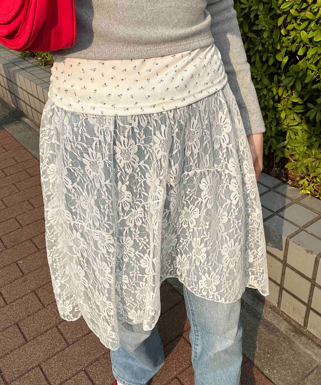 ホワイト モデル：160㎝ F着用