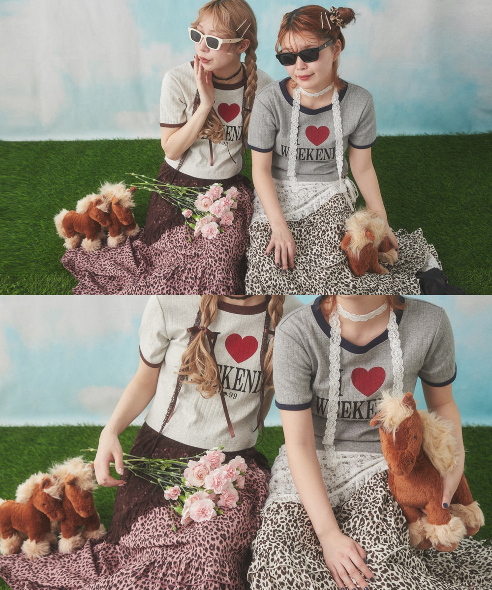 ILOVEWEEKENDTシャツ