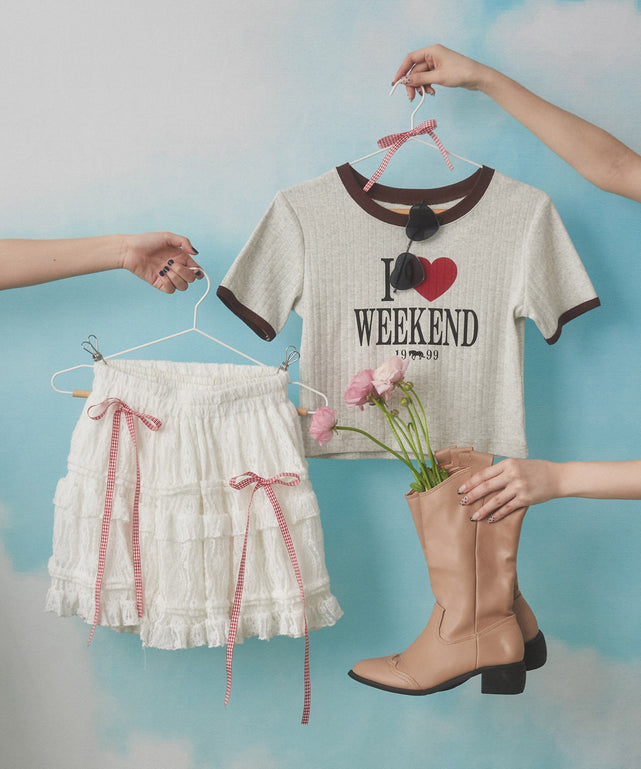 ILOVEWEEKENDTシャツ