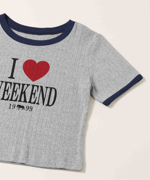 ILOVEWEEKENDTシャツ