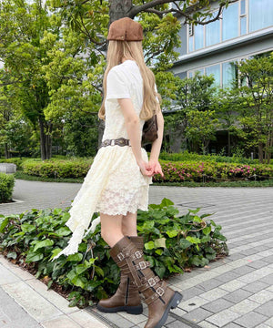 ホワイトアイボリー モデル：160㎝ F着用