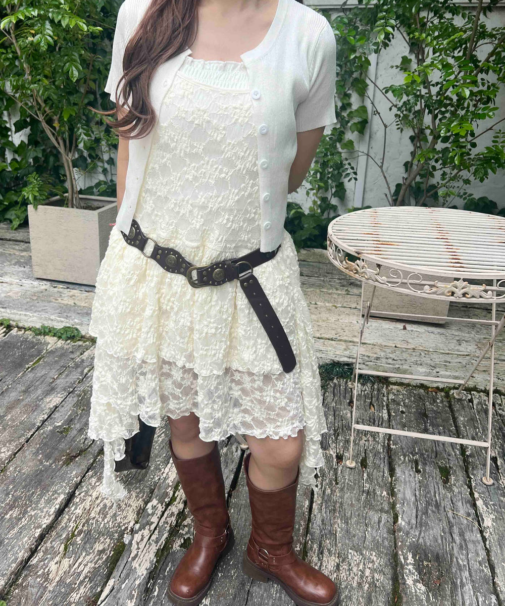 ホワイトアイボリー モデル：155㎝ F着用