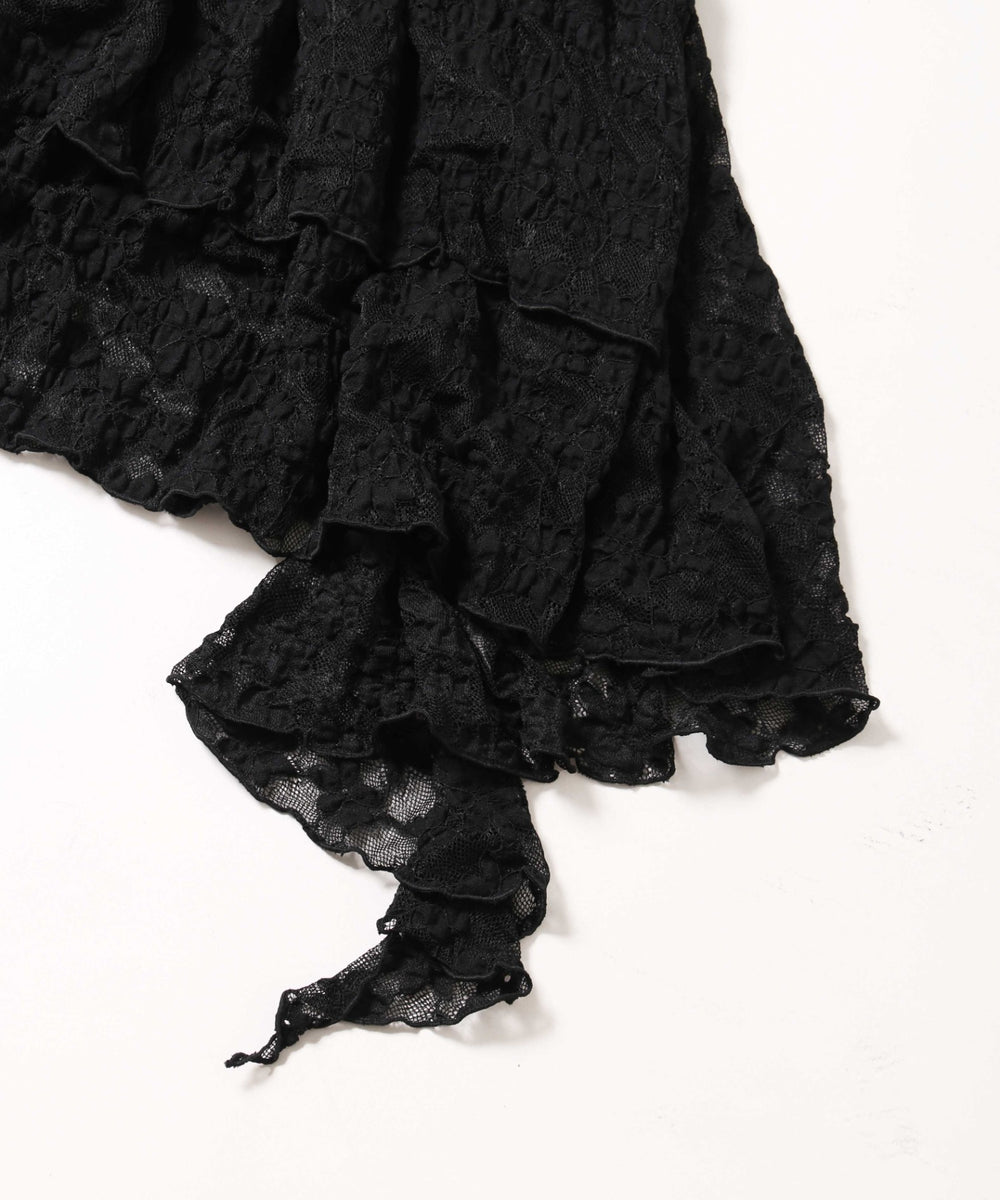 レースヘムキャミワンピース