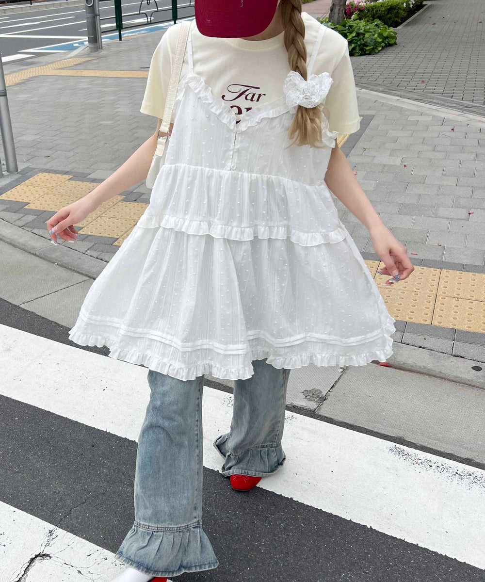 ホワイト モデル：160㎝ F着用