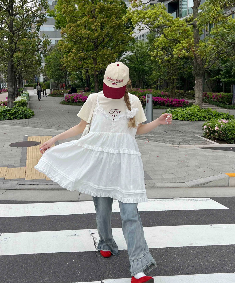 ホワイト モデル：160㎝ F着用