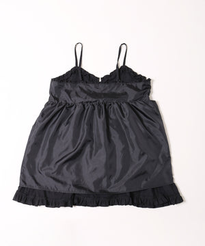 コットンレースフリルミニワンピース