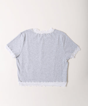 メッシュ切り替えメロウTシャツ