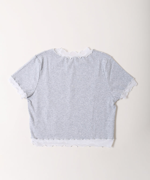 メッシュ切り替えメロウTシャツ