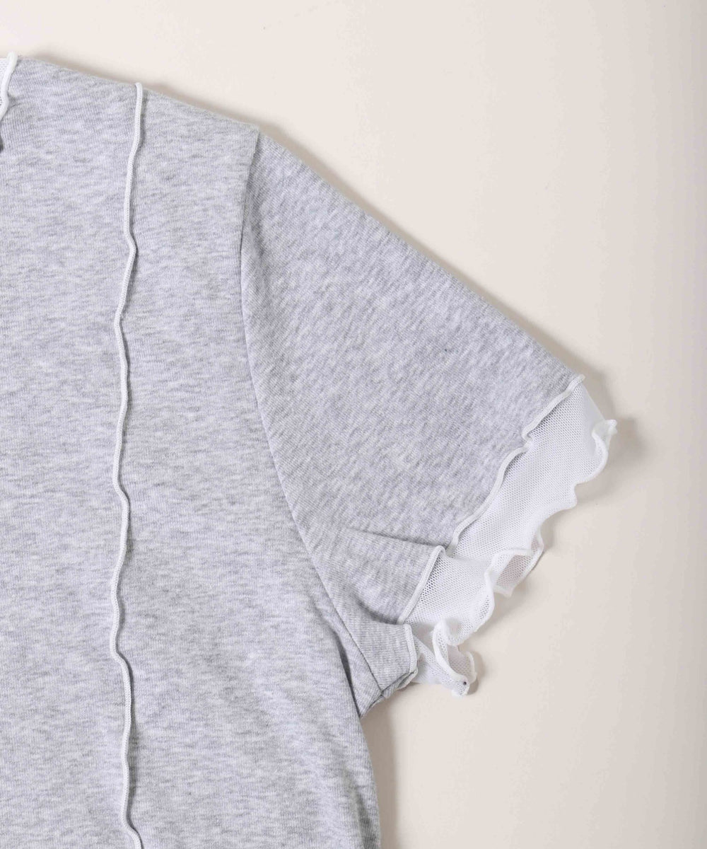 メッシュ切り替えメロウTシャツ