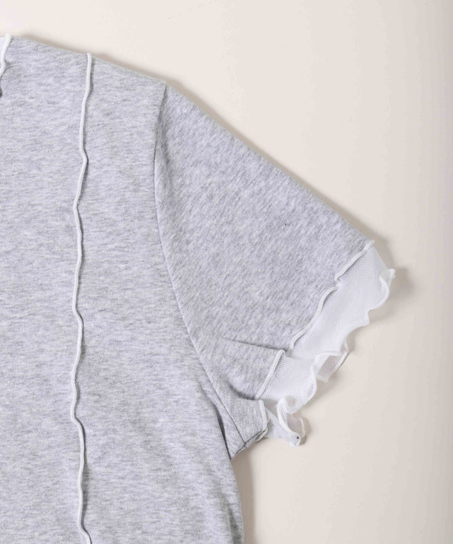 メッシュ切り替えメロウTシャツ