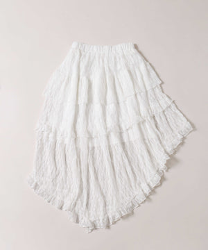 アシメデザインレーススカート