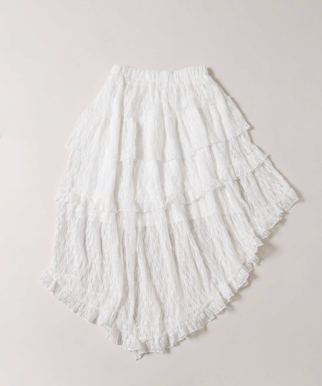 アシメデザインレーススカート