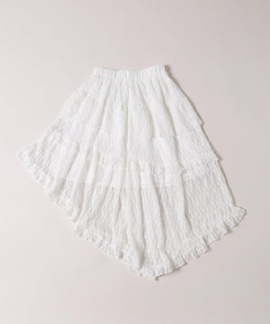 アシメデザインレーススカート