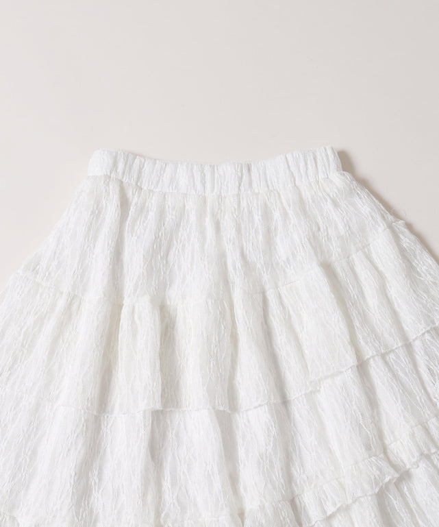 アシメデザインレーススカート