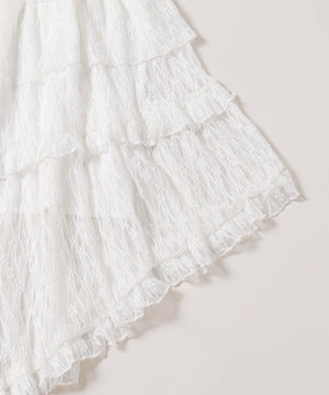 アシメデザインレーススカート