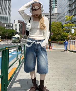 デニム中濃 モデル：160㎝ F着用