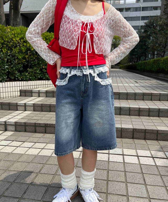 デニム中濃 モデル：155㎝ F着用