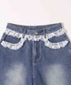 レースデザインハーフパンツ