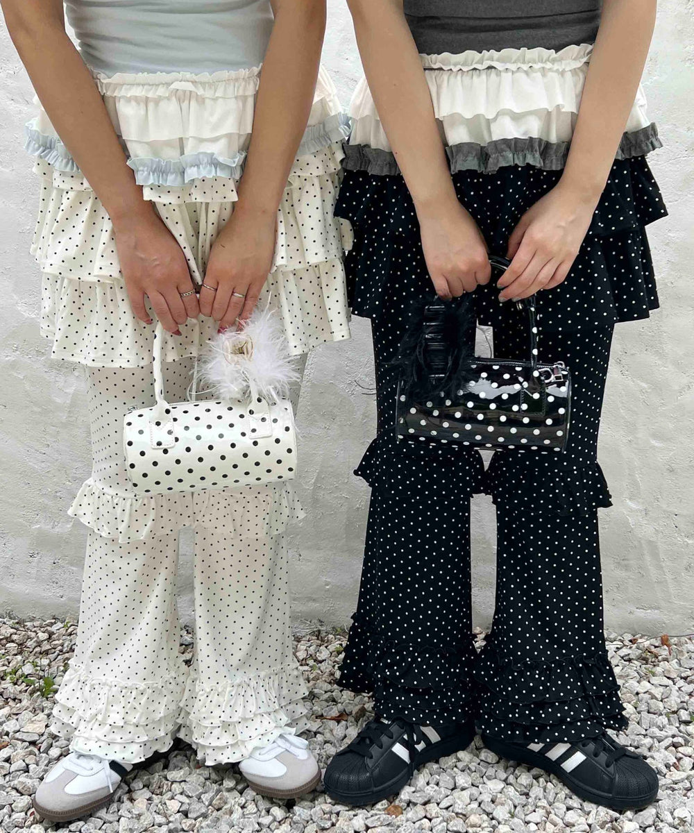 ドットフレアフリルパンツ