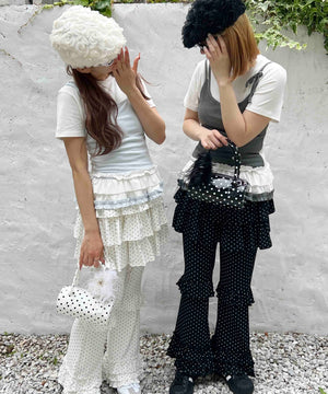 ドットフレアフリルパンツ