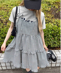 リボンティアードミニキャミワンピース