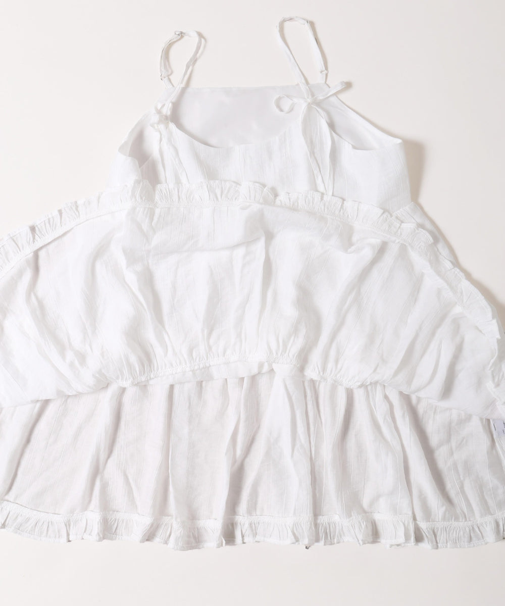 リボンティアードミニキャミワンピース