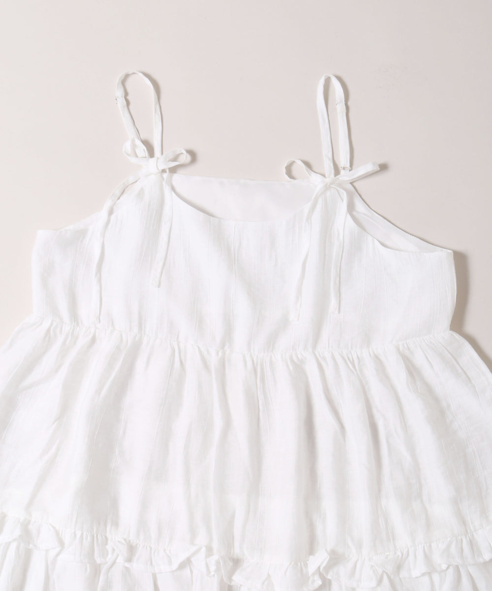 リボンティアードミニキャミワンピース