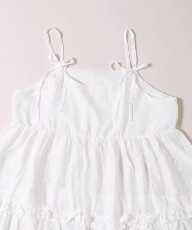 リボンティアードミニキャミワンピース