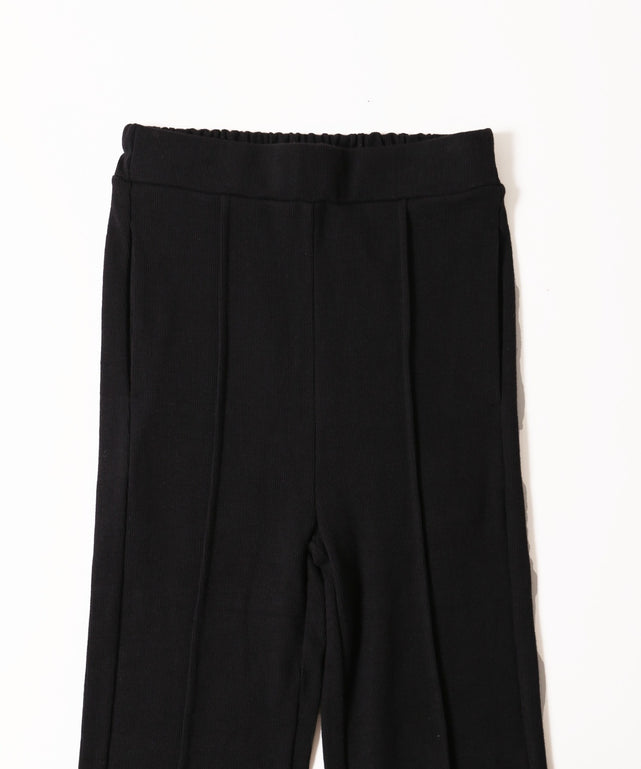 無地フリルフレアパンツ