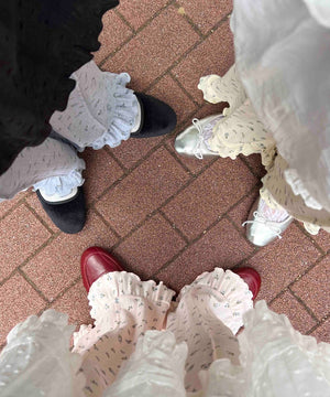 フラワーフリルフレアパンツ