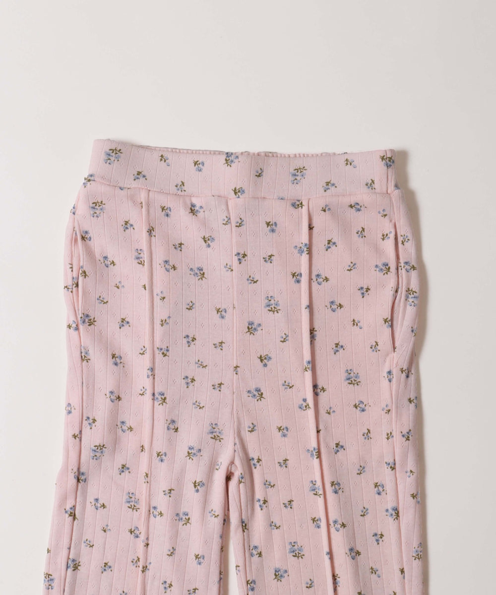 フラワーフリルフレアパンツ