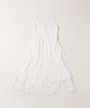 コットンレースロングキャミワンピース