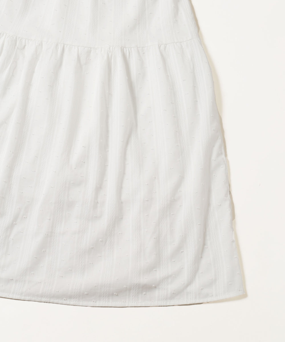 コットンレースロングキャミワンピース