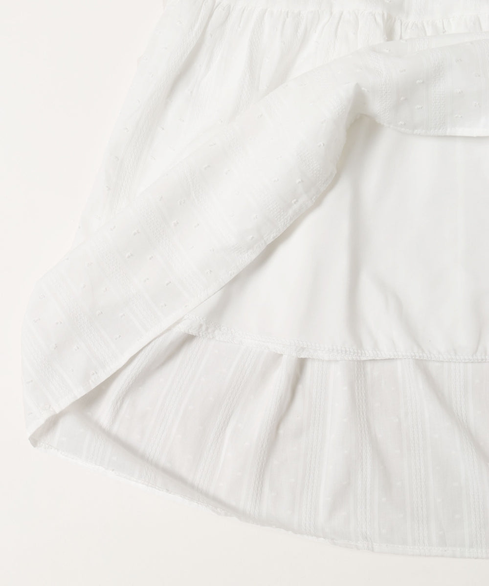 コットンレースロングキャミワンピース