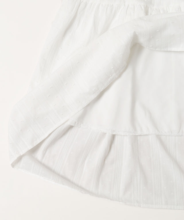 コットンレースロングキャミワンピース