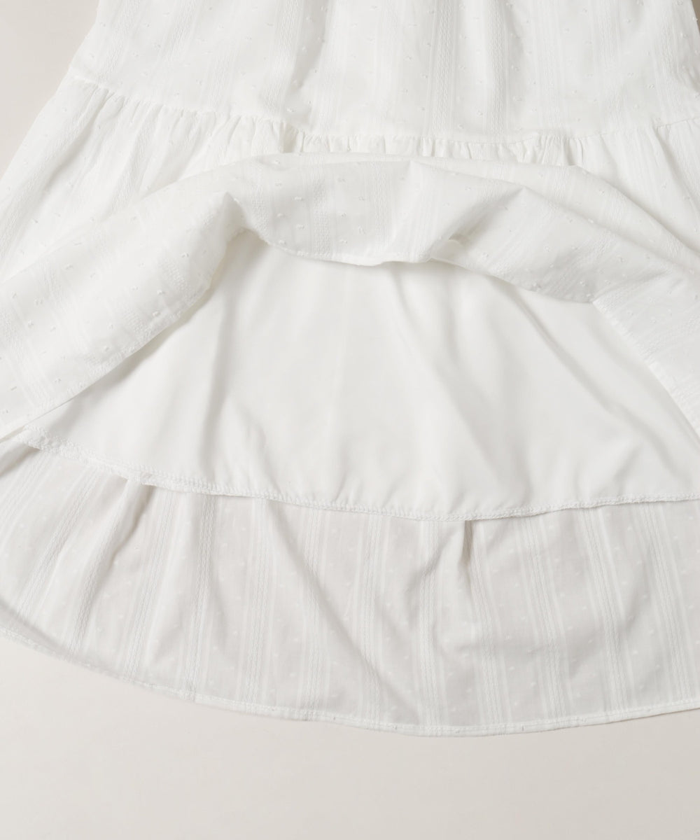 コットンレースロングキャミワンピース