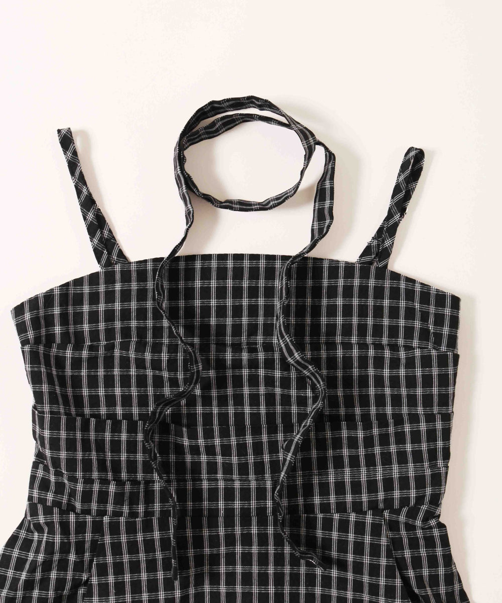 チョーカーセットチェックキャミ