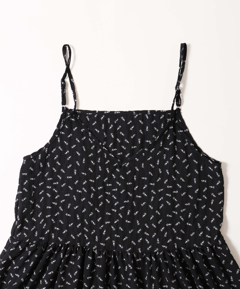 シュシュセットフラワーロングキャミワンピース