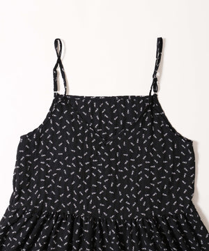 シュシュセットフラワーロングキャミワンピース