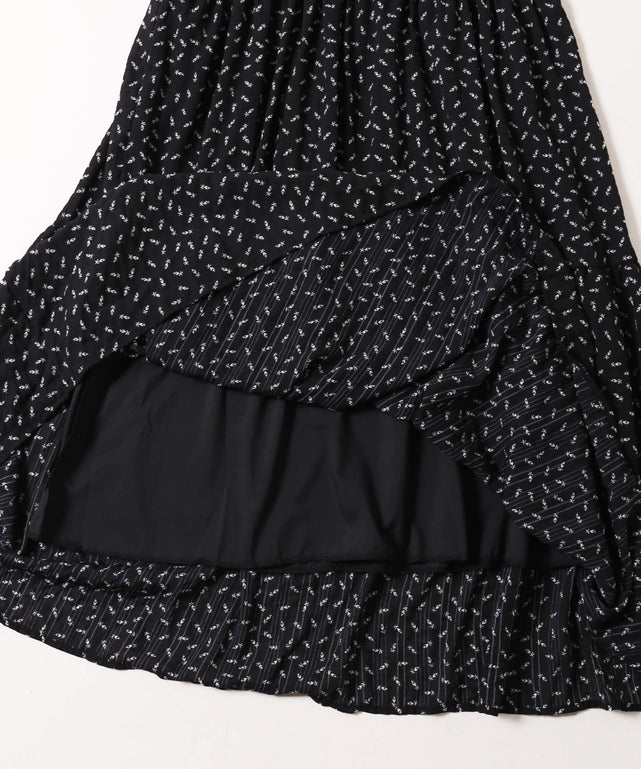 シュシュセットフラワーロングキャミワンピース